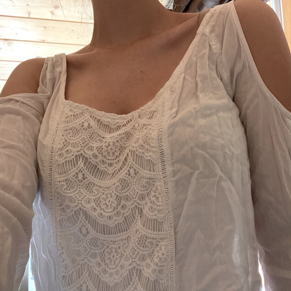 FREE PEOPLE Hippie Flowy Long Sleeve Shirt